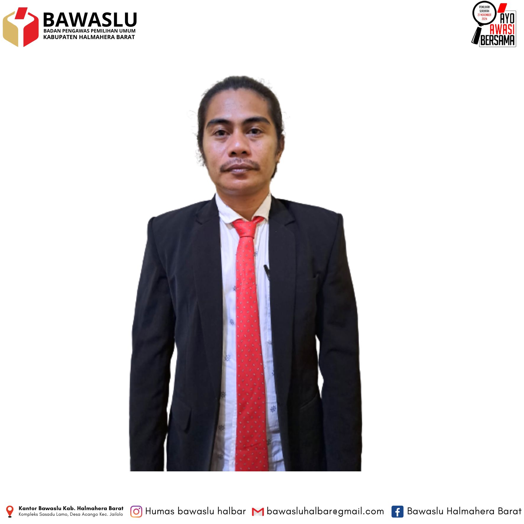 Ketua Bawaslu Kabupaten Halmahera Barat.